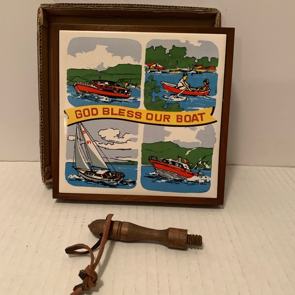 God Bless Our Boat Wall Hanging - Picture 2 of 6